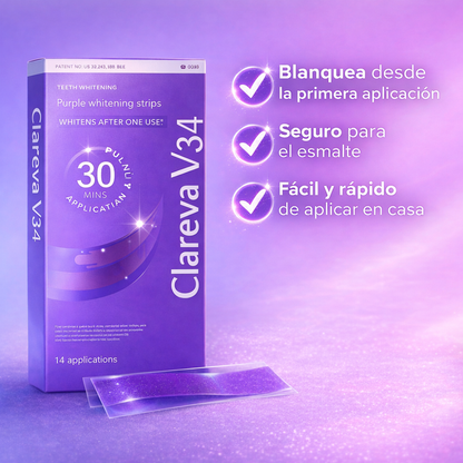 Tiras Blanqueadoras Dentales Clareva™
